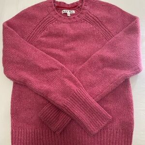 Alex Mill Women's Fuchsia Crew Neck Sweater